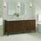 James Martin Vanities 72'' Double Vanity, Mid Century Walnut w/ 3 CM Victorian Silver Quartz Top 485-V72-WLT-3VSL - alternate 2